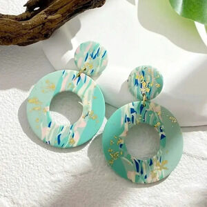 Ombre Light Blue Earrings